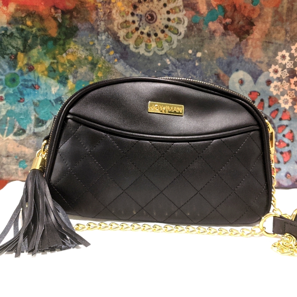 Joy & Iman leather crossbody handbag NWOT